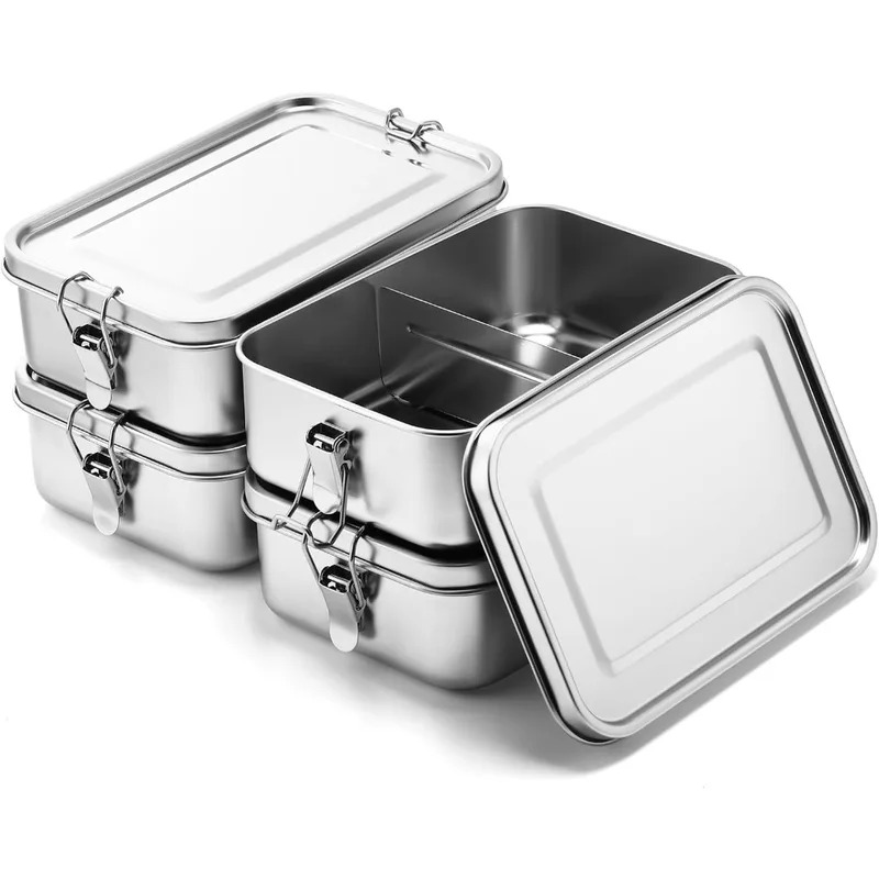 Meal Prep Lunch Boxes - صندوق غداء من الفولاذ المقاوم للصدأ