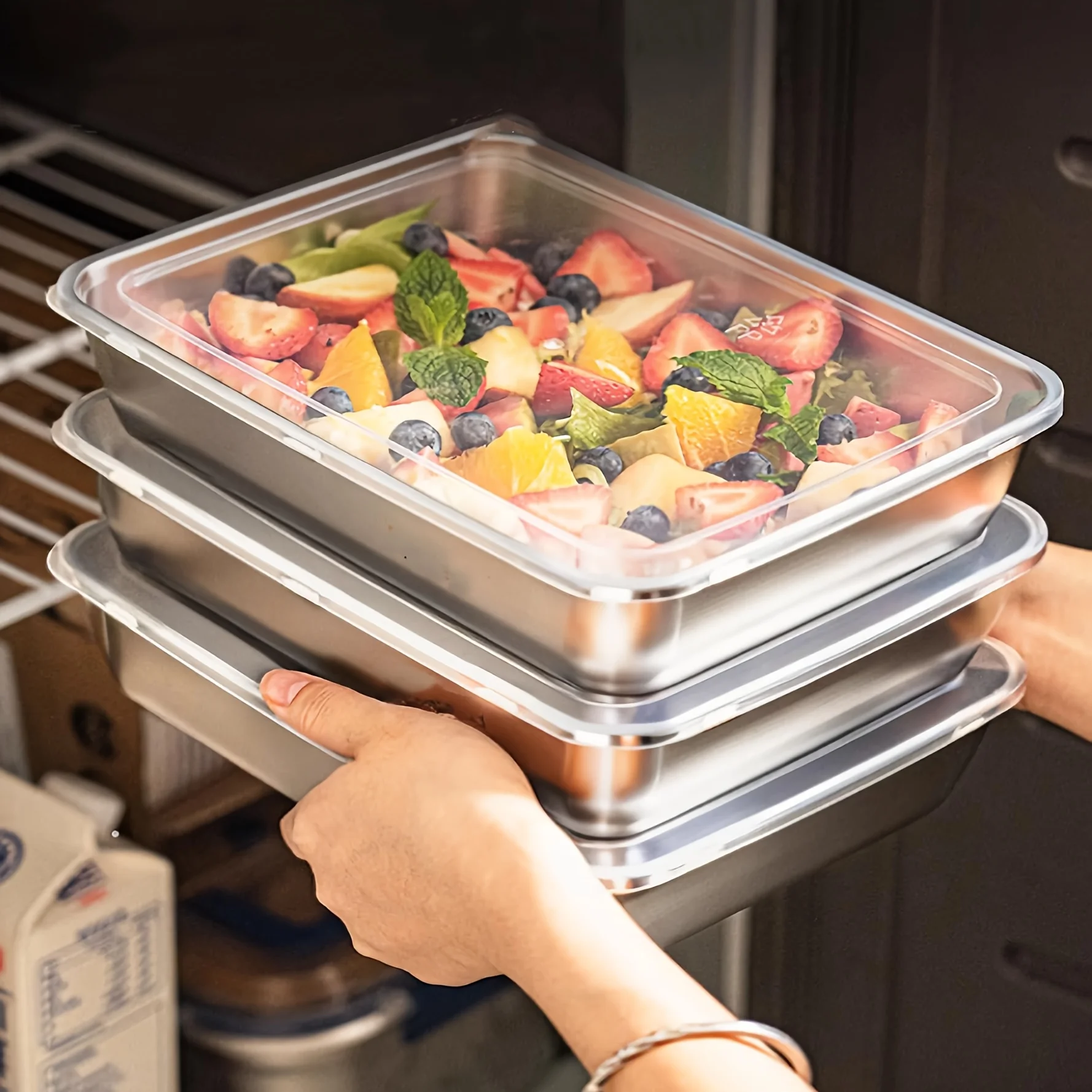 Meal Prep Lunch Boxes - 3 قطع من حاويات الطعام المصنوعة
