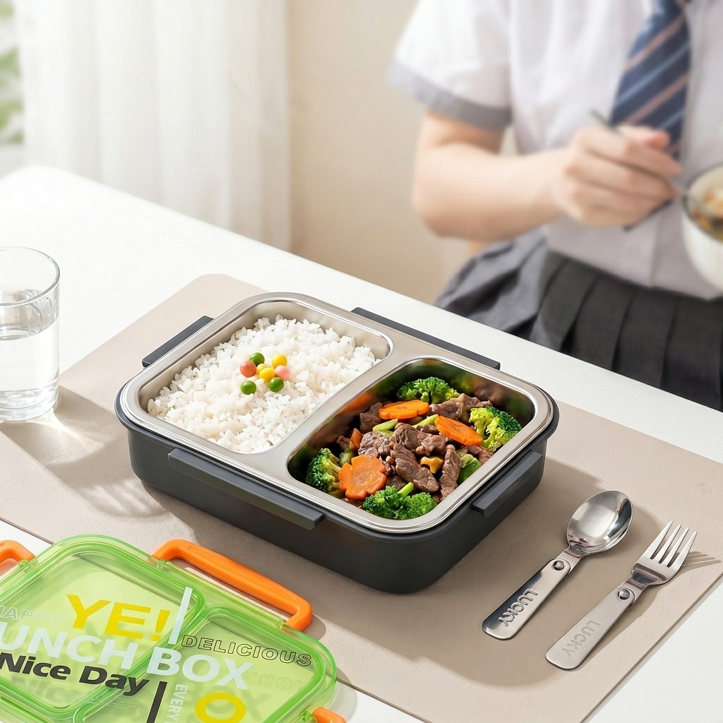 Meal Preparation - صندوق غداء بنتو من الفولاذ المقاوم