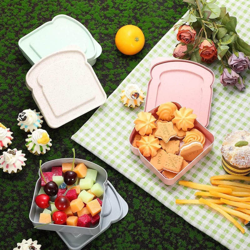 1/4 قطعة حاوية الساندويتش علب  - مراجعة Meal Prep Lunch Boxes وسعره