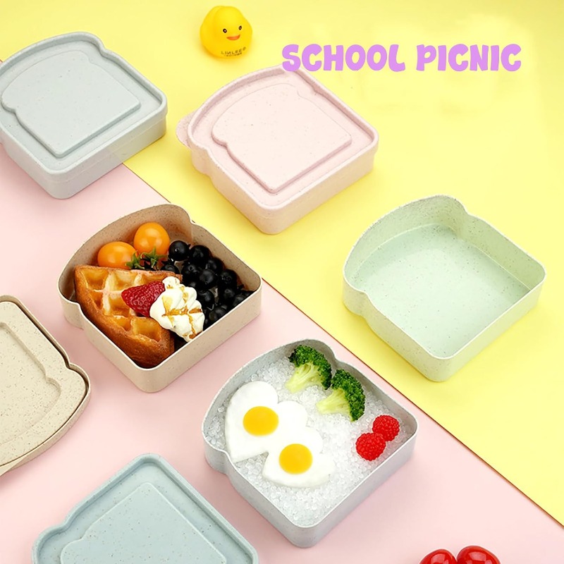 1/4 قطعة حاوية الساندويتش علب  - مراجعة Meal Prep Lunch Boxes وسعره