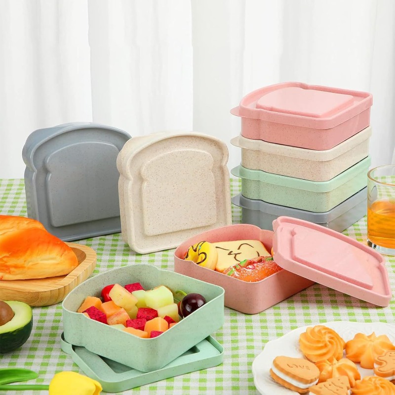 1/4 قطعة حاوية الساندويتش علب  - مراجعة Meal Prep Lunch Boxes وسعره