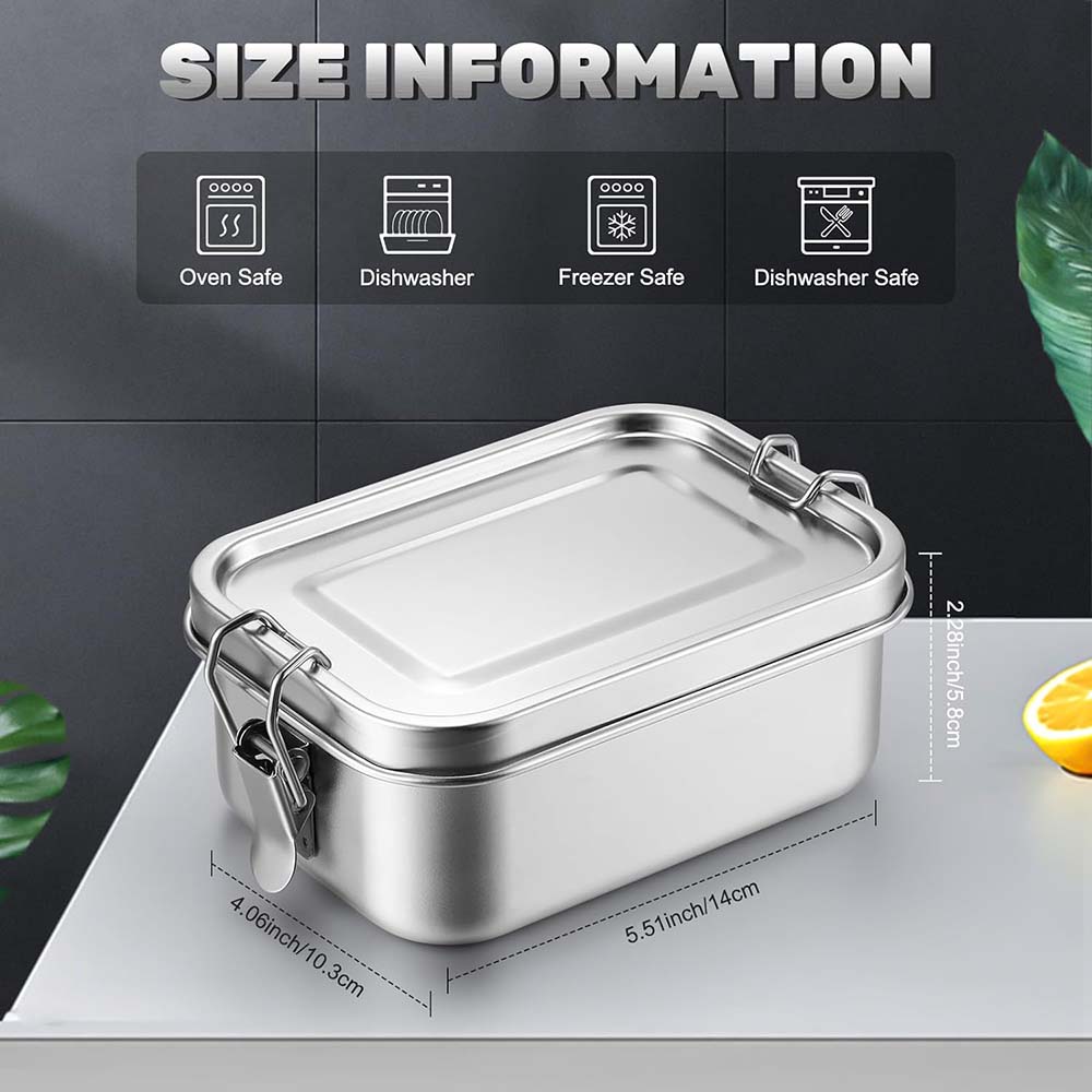 4 قطعة صندوق بينتو من الفولاذ  - مراجعة Meal Prep Lunch Boxes وسعره