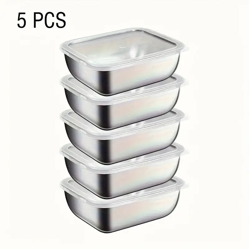 مجموعة من 5 حاويات تخزين طعام  - مراجعة Meal Prep Lunch Boxes وسعره