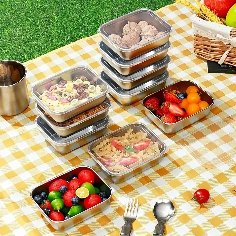 مجموعة من 5 حاويات تخزين طعام  - مراجعة Meal Prep Lunch Boxes وسعره