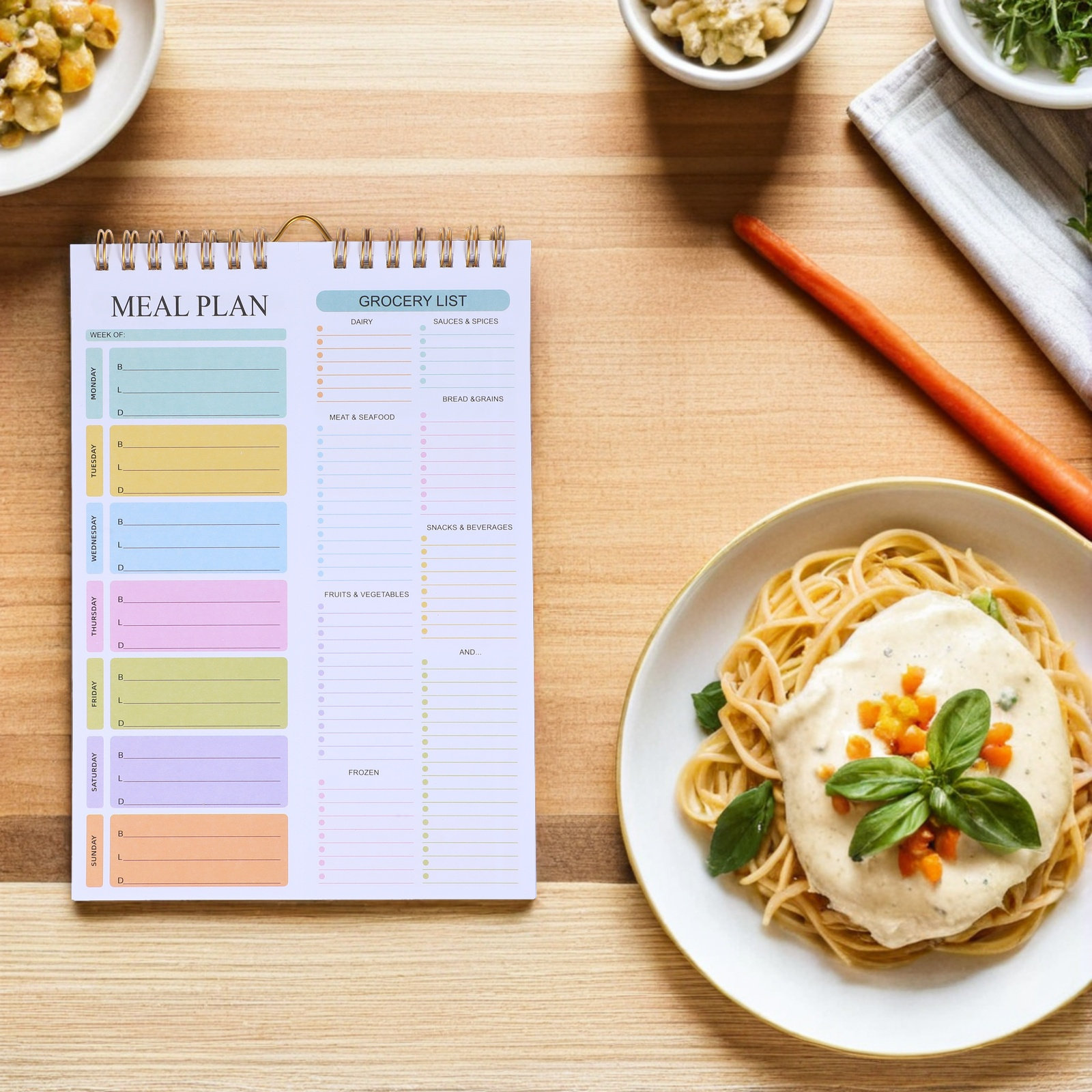 دفتر تخطيط وجبات أسبوعي غير مؤ - مراجعة Meal Plan Notepad وسعره