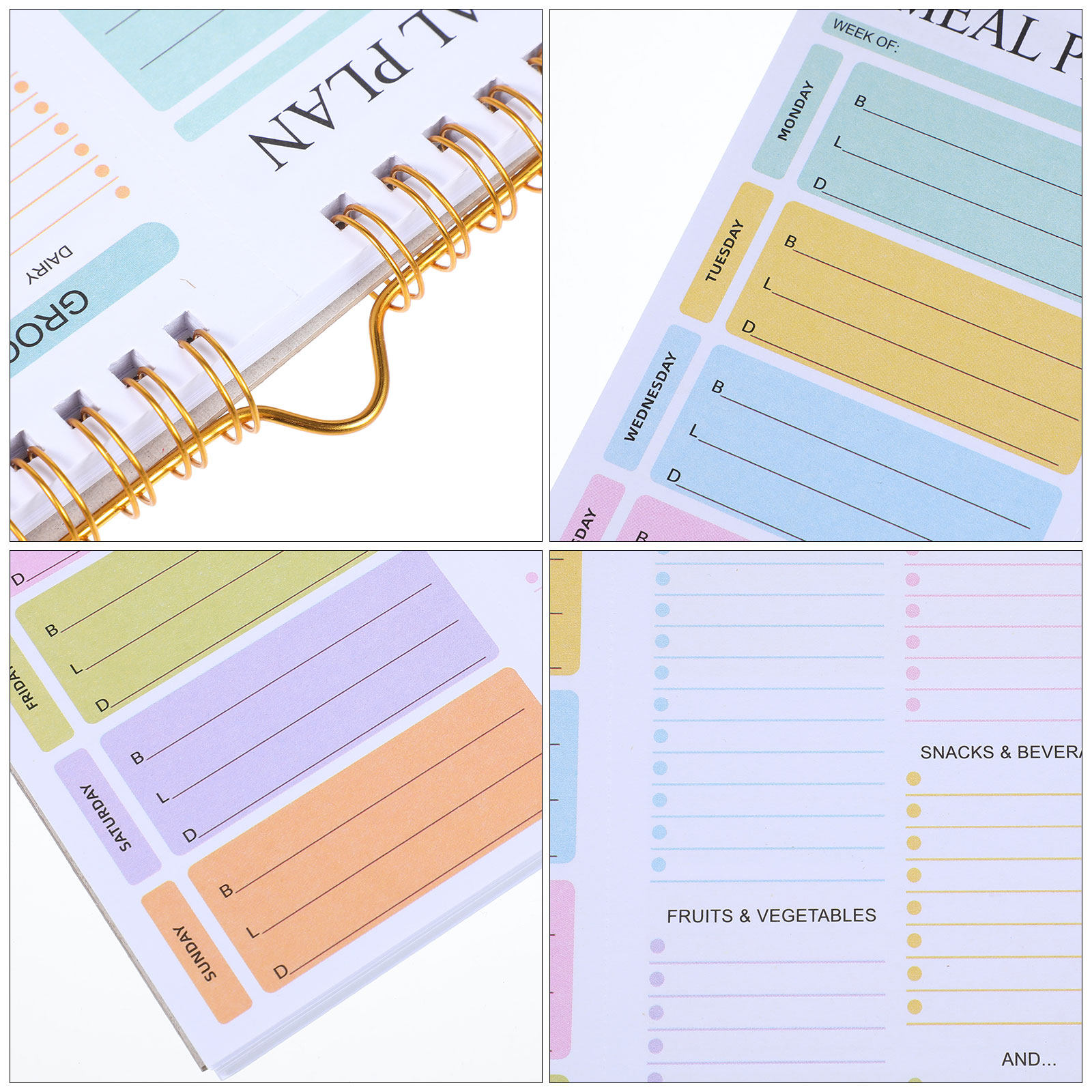 دفتر تخطيط وجبات أسبوعي غير مؤ - مراجعة Meal Plan Notepad وسعره