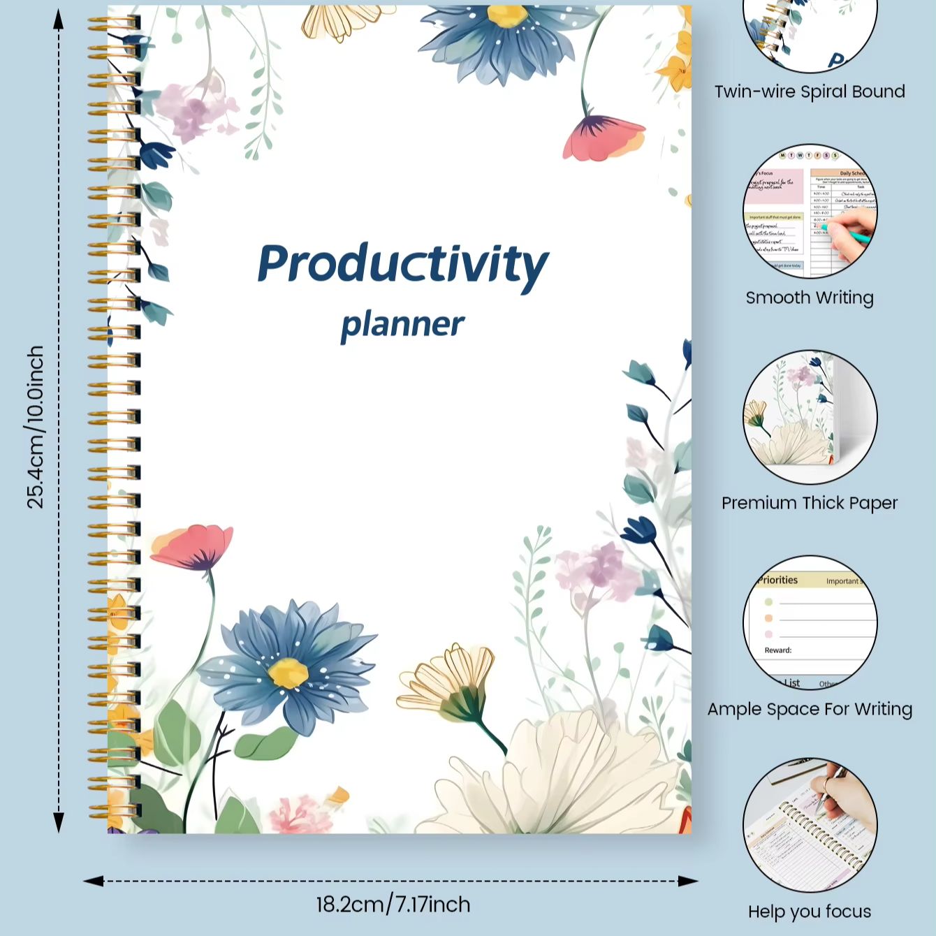 مخطط إنتاجية يومي حلزوني بتصمي - مراجعة Meal Plan Notepad وسعره
