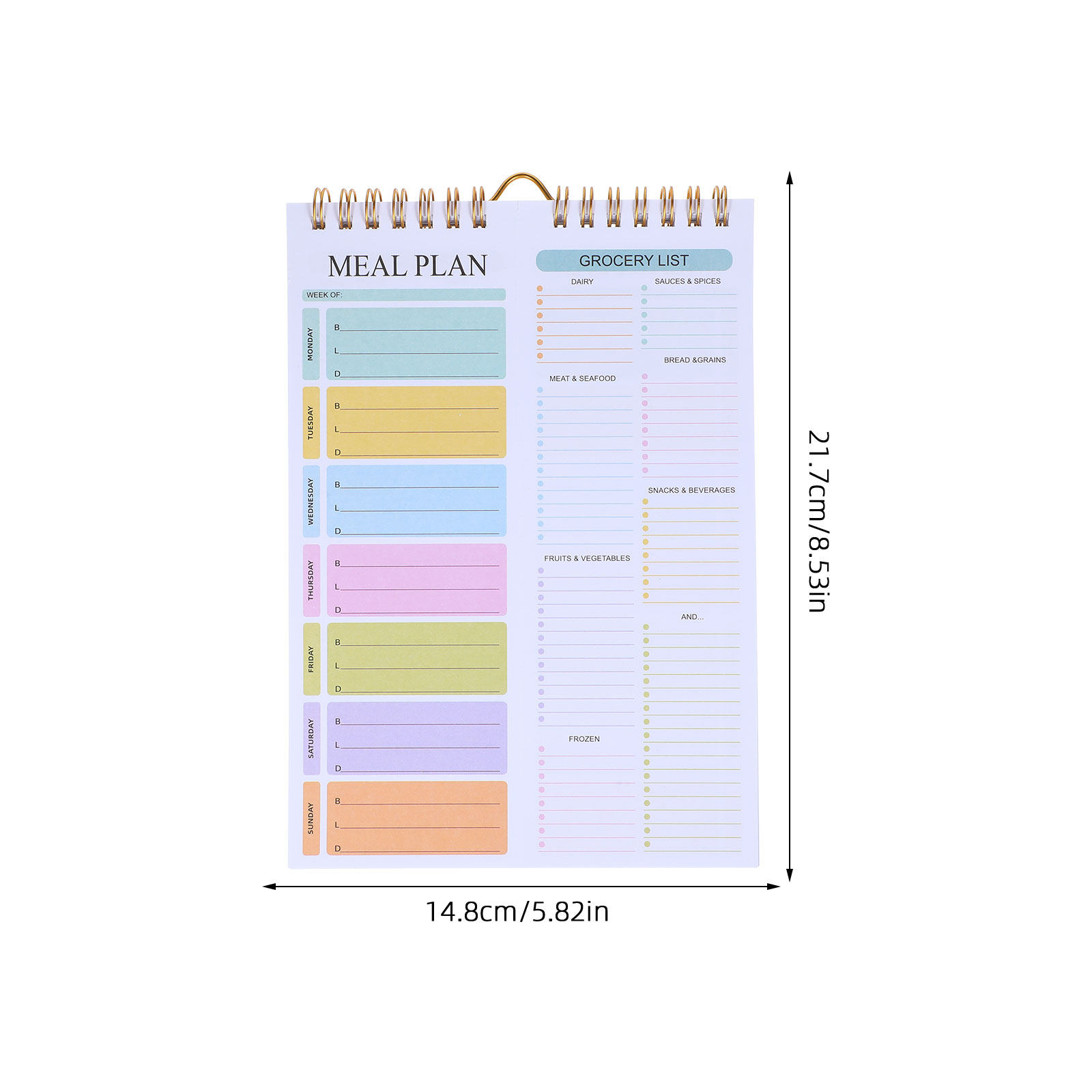 دفتر تخطيط وجبات الأسبوعية A5  - مراجعة Meal Plan Notepad وسعره