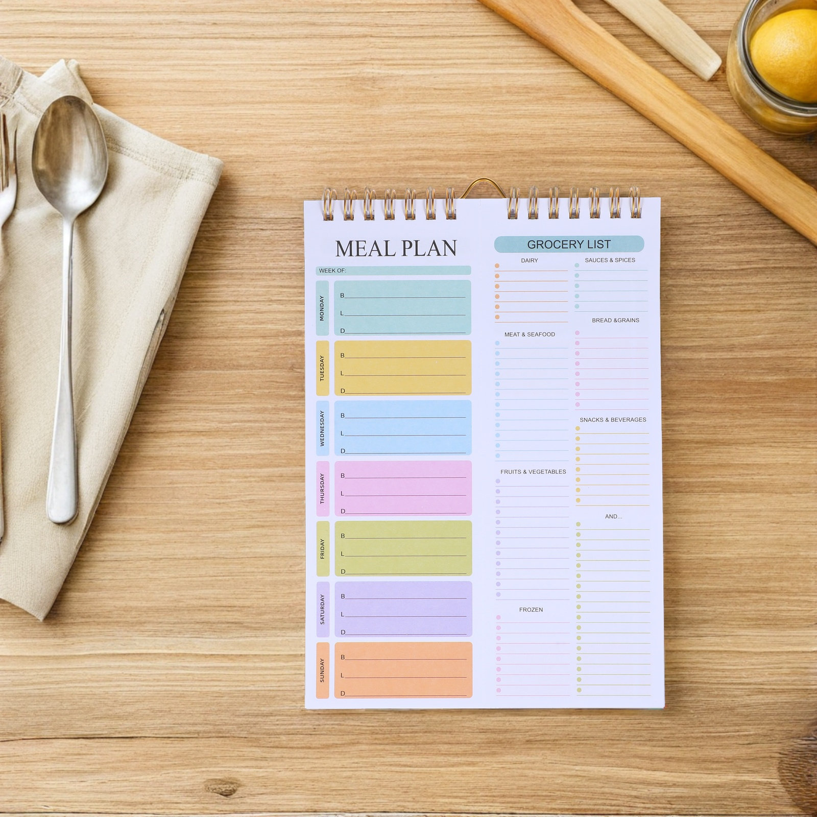 دفتر تخطيط وجبات الأسبوعية A5  - مراجعة Meal Plan Notepad وسعره