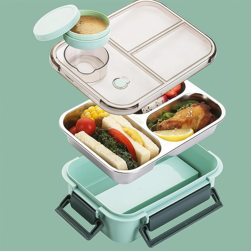 850 مللي صناديق الغداء المحمول - مراجعة Meal Prep Lunch Boxes وسعره