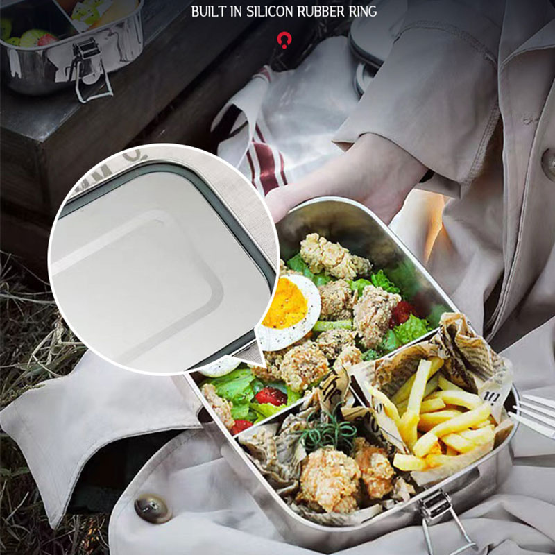 304 الفولاذ المقاوم للصدأ مربع - مراجعة Meal Prep Lunch Boxes وسعره