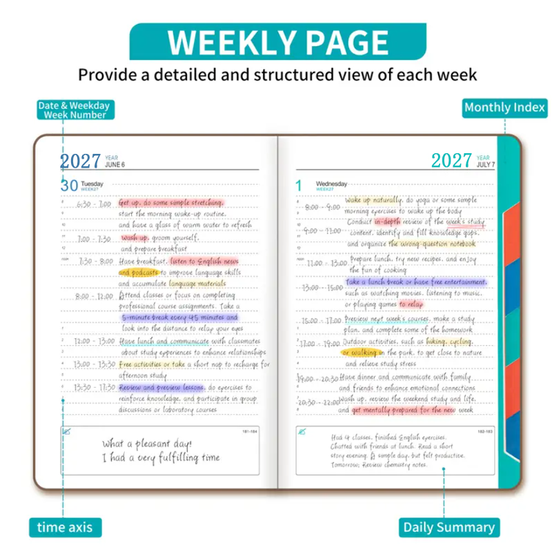 مفكرة يومية 2027، 320 صفحة، دف - مراجعة Meal Plan Notepad وسعره