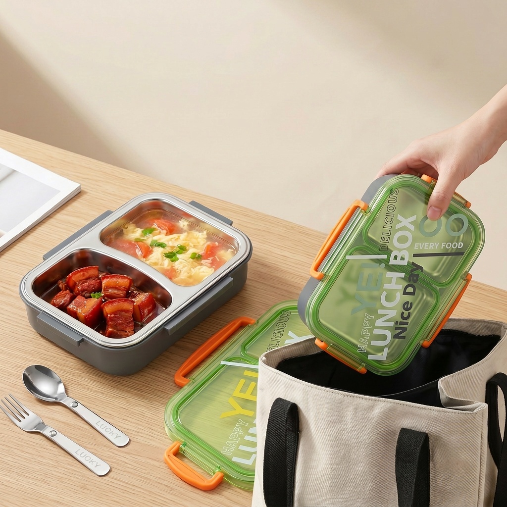 صندوق غداء بنتو من الفولاذ الم - مراجعة Meal Preparation وسعره