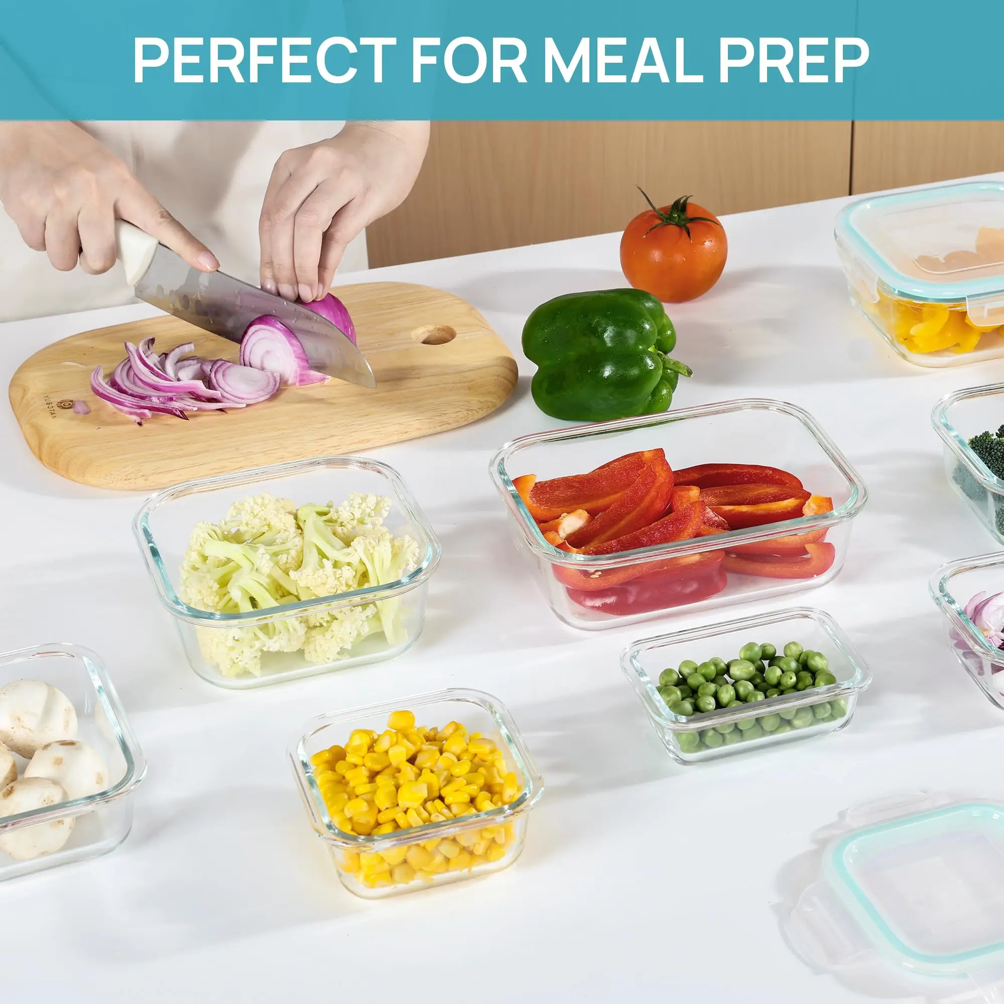 حاويات تخزين الطعام الزجاجية ل - مراجعة Meal Preparation وسعره