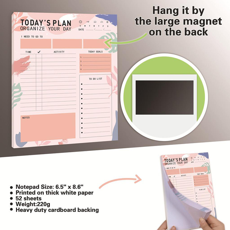 مفكرة مخططة يومية مغناطيسية 52 - مراجعة Meal Plan Notepad وسعره