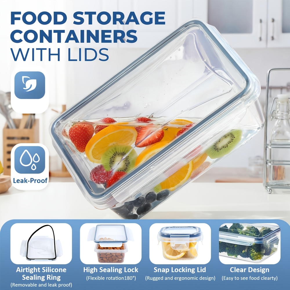 حاوية طعام محكمة الإغلاق مع غط - مراجعة Meal Prep Lunch Boxes وسعره